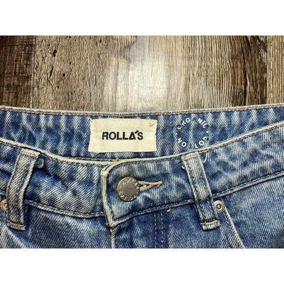 ROLLAS Original Straight Jeans Brad Blue Size 23 - Picture 4 of 9